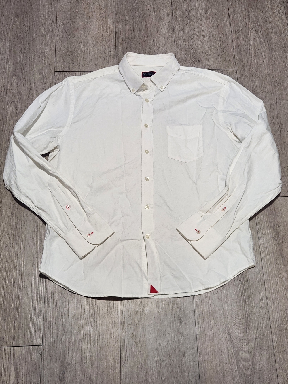UNTUCKit White Long Sleeve Button Down Shirt Large 100% Cotton
